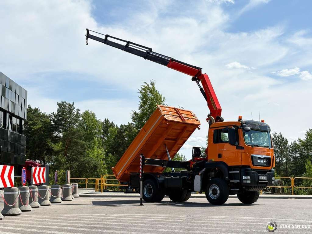 MAN TGS 18.480 4x4 PALFINGER PK 22002 Crane Kipper - Tipper: picture 2 MAN TGS 18.480 4x4 PALFINGER PK 22002 Crane Kipper - Tipper: picture 2