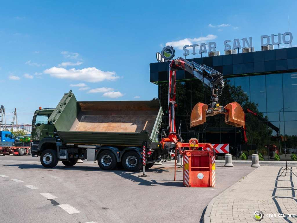 Crane truck MAN  TGS 35.480 PALFINGER PK 20002 HDS Grapple Tippe: picture 9