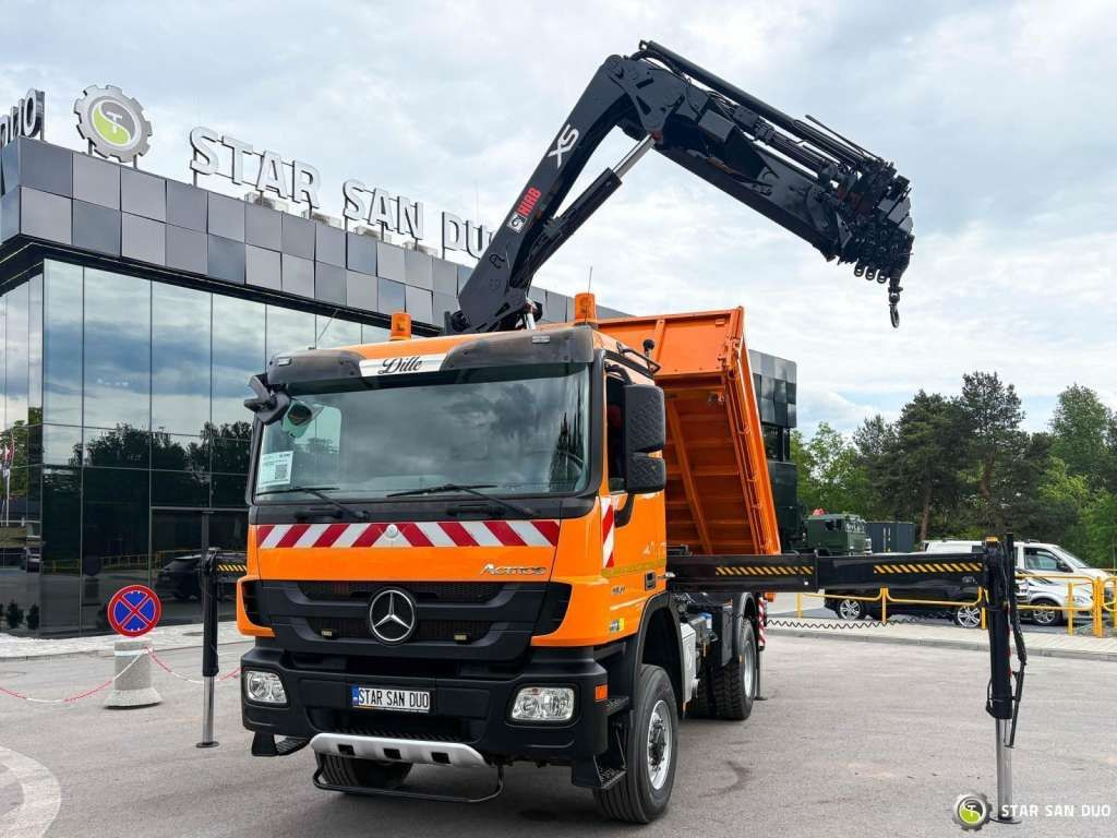Mercedes-Benz Actros 1841 AK 4x4 Hiab 288E-7 Crane Kipper - Tipper: picture 4 Mercedes-Benz Actros 1841 AK 4x4 Hiab 288E-7 Crane Kipper - Tipper: picture 4