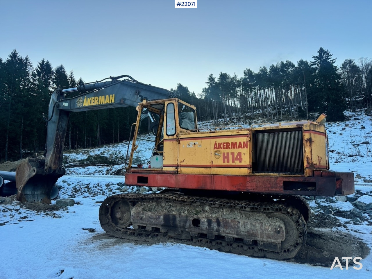 Åkerman Ca. 1984 Åkerman H14 Beltegraver m/ Graveskuffe - Excavator: picture 5 Åkerman Ca. 1984 Åkerman H14 Beltegraver m/ Graveskuffe - Excavator: picture 5