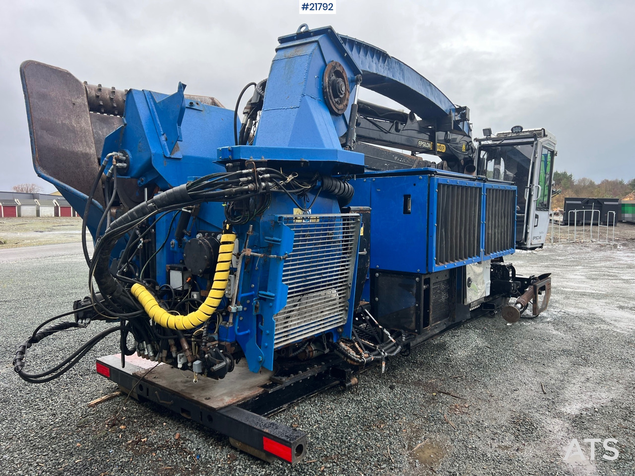 Wood chipper Bruks 806st Bio tre kverner m/ Epsilon palfinger m120l97 tømmerkrane: picture 6 Wood chipper Bruks 806st Bio tre kverner m/ Epsilon palfinger m120l97 tømmerkrane: picture 6