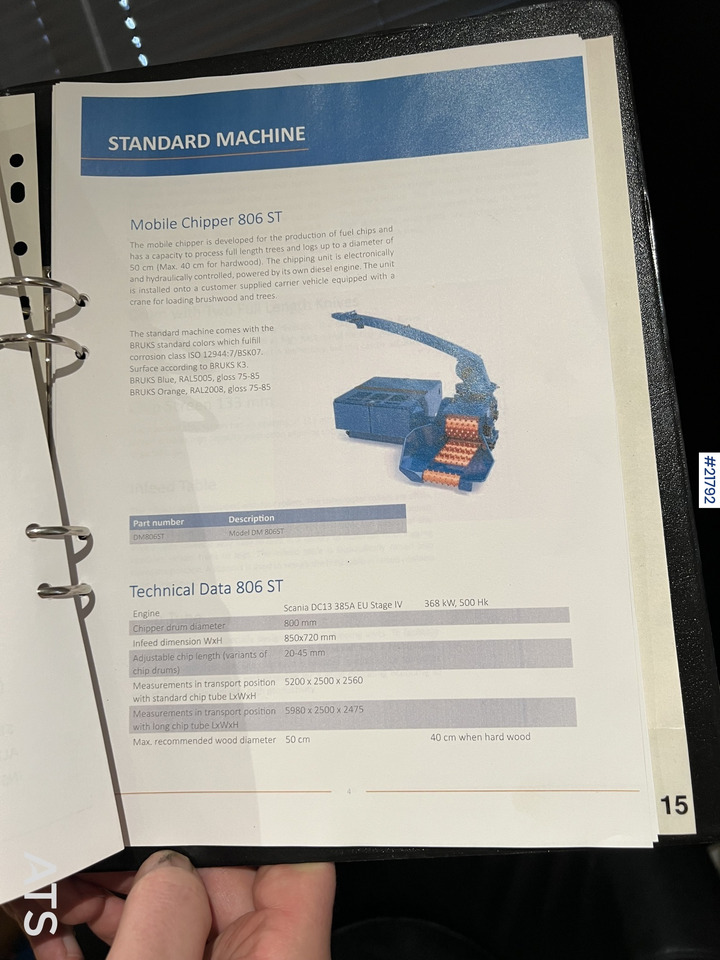 Wood chipper Bruks 806st Bio tre kverner m/ Epsilon palfinger m120l97 tømmerkrane: picture 49 Wood chipper Bruks 806st Bio tre kverner m/ Epsilon palfinger m120l97 tømmerkrane: picture 49