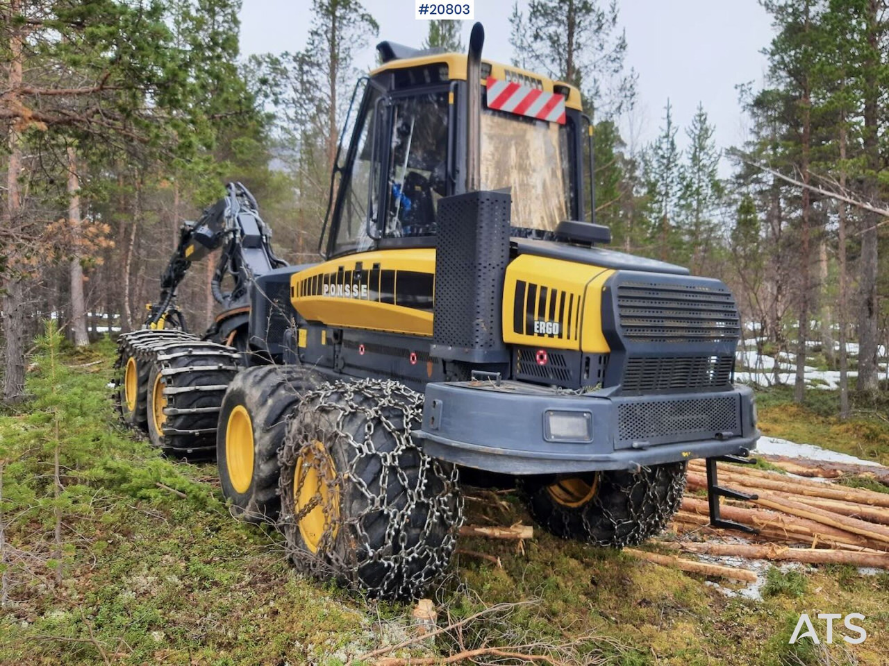 Ponsse Ergo 8W hogstmaskin m/ H6 hogstaggregat, belter og kjettinger - Construction machinery: picture 3 Ponsse Ergo 8W hogstmaskin m/ H6 hogstaggregat, belter og kjettinger - Construction machinery: picture 3