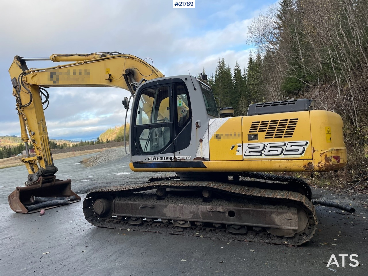 Crawler excavator New Holland E265 med graveskuffe: picture 8