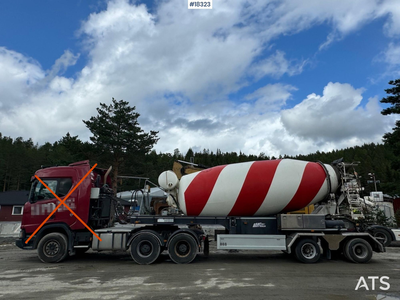 Scania R580 - Concrete mixer truck: picture 2 Scania R580 - Concrete mixer truck: picture 2