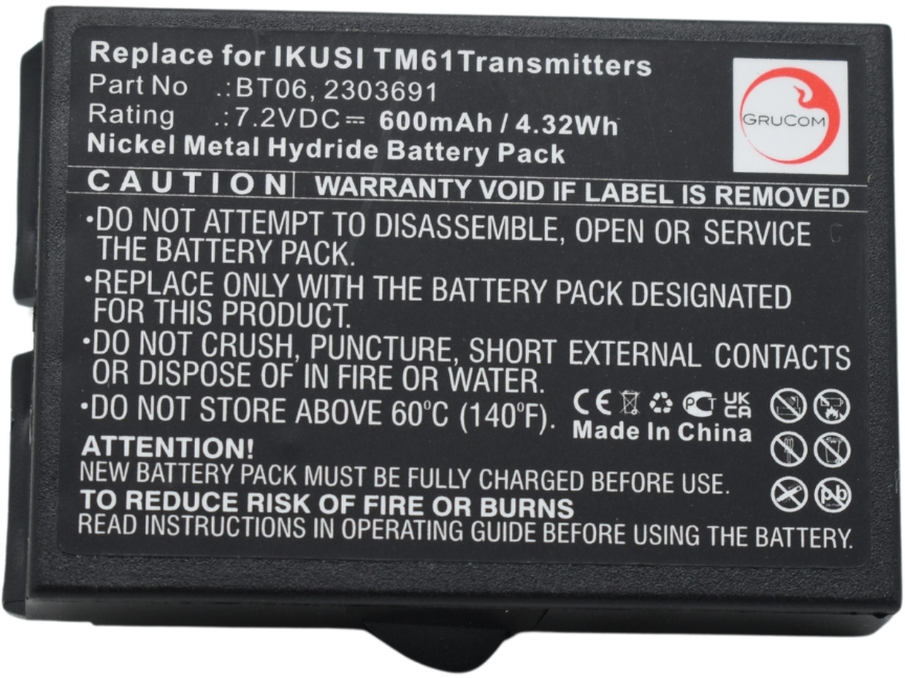 Compatible battery Ikusi 2303691, BT06 - Battery for Truck mounted crane: picture 5 Compatible battery Ikusi 2303691, BT06 - Battery for Truck mounted crane: picture 5