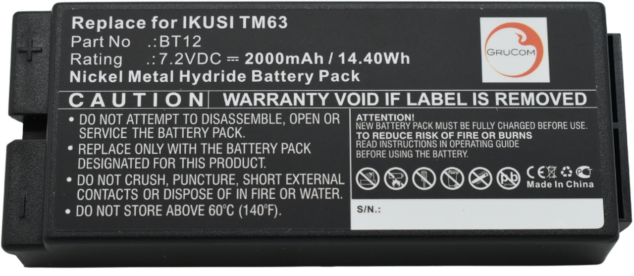 Compatible battery Ikusi BT12 - Battery for Truck mounted crane: picture 4 Compatible battery Ikusi BT12 - Battery for Truck mounted crane: picture 4