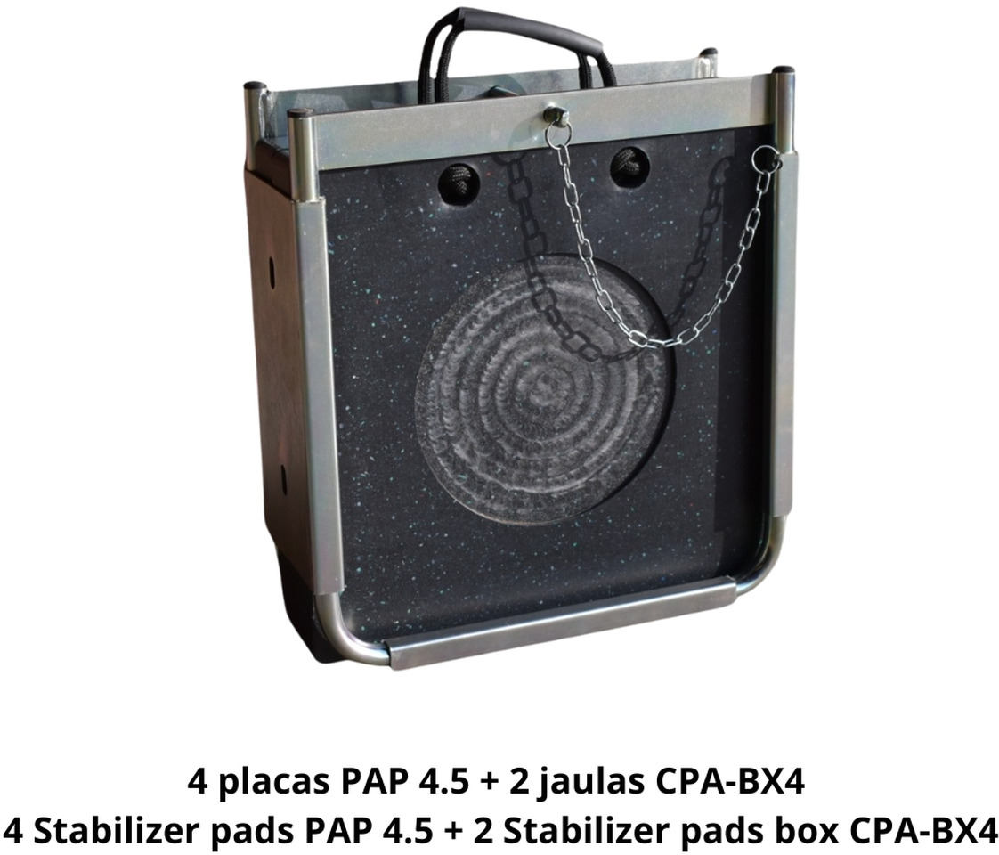 4 Stabilizer Pads PAP 4.5 + 2 Boxes CPA-BX4 OF-3-4P2J - Spare parts for Truck mounted crane: picture 1 4 Stabilizer Pads PAP 4.5 + 2 Boxes CPA-BX4 OF-3-4P2J - Spare parts for Truck mounted crane: picture 1