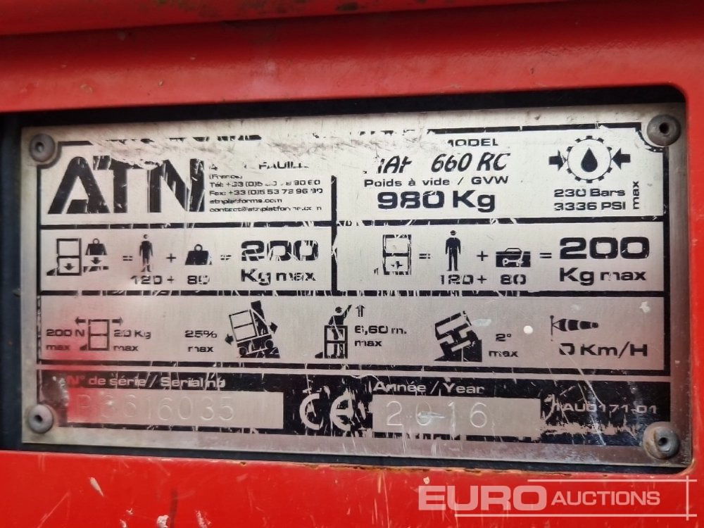 Aerial platform 2016 ATN PIAF 660RC: picture 23 Aerial platform 2016 ATN PIAF 660RC: picture 23