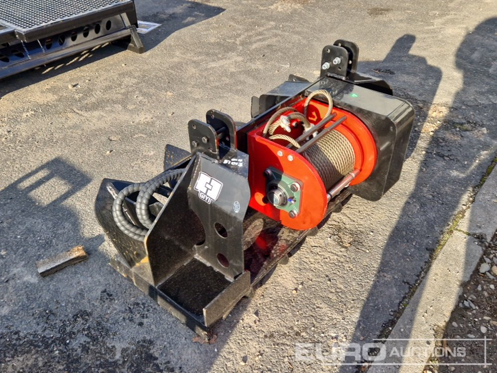 Unused 2025 GIYI Winch to suit Skidsteer Loader - Material handling equipment: picture 2 Unused 2025 GIYI Winch to suit Skidsteer Loader - Material handling equipment: picture 2