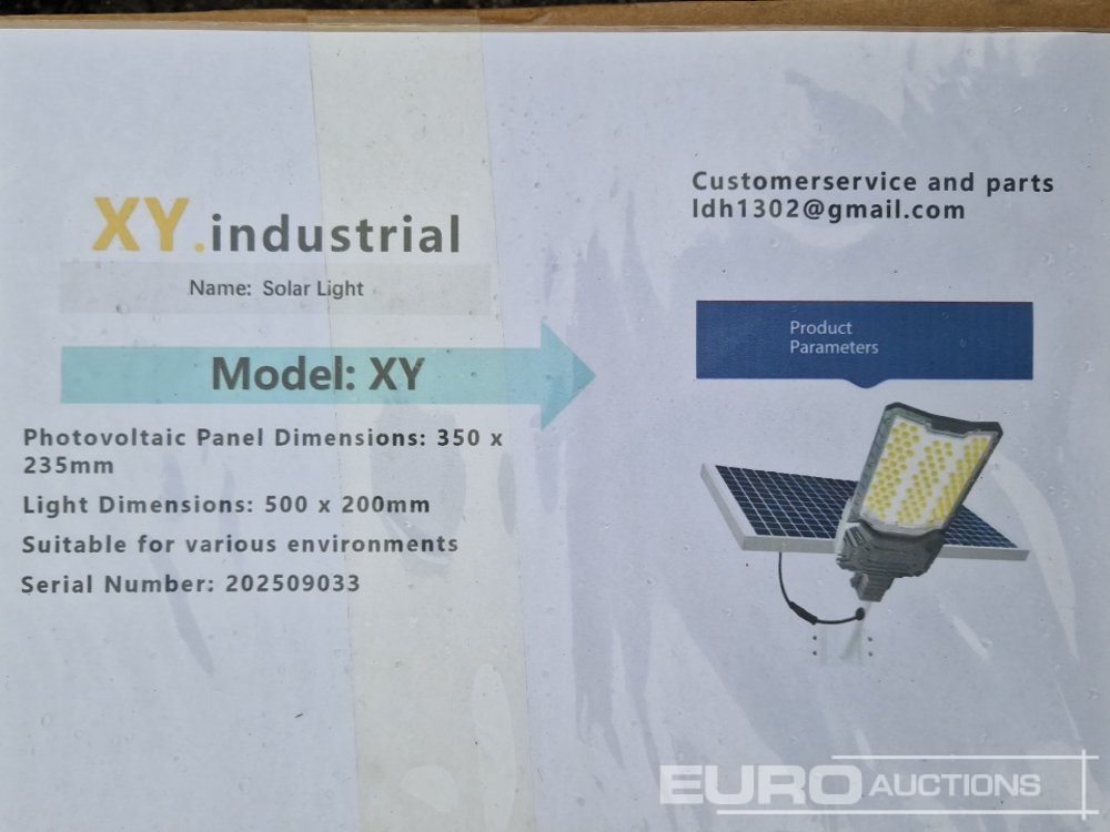 Unused 2025 XY Solar Light (2 of) - Construction equipment: picture 5 Unused 2025 XY Solar Light (2 of) - Construction equipment: picture 5