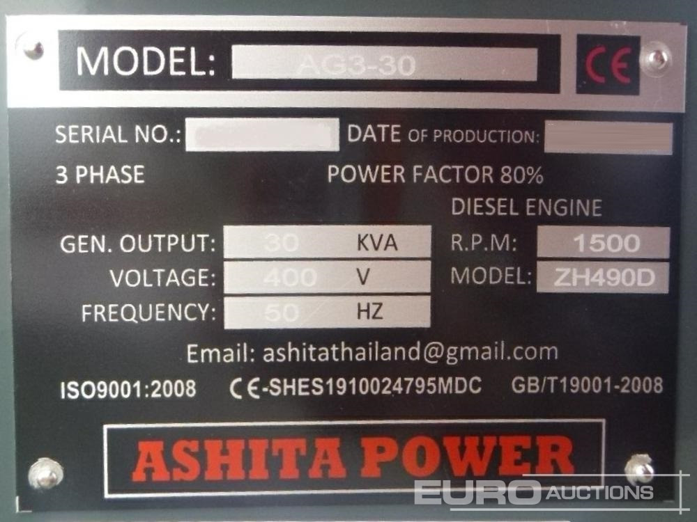 Generator set Unused Ashita Power AG3-30: picture 15