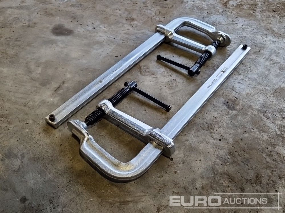 Unused Solid X Forged Welding Clamps 120mm x 400mm (2 Pieces) - Garage equipment: picture 1 Unused Solid X Forged Welding Clamps 120mm x 400mm (2 Pieces) - Garage equipment: picture 1