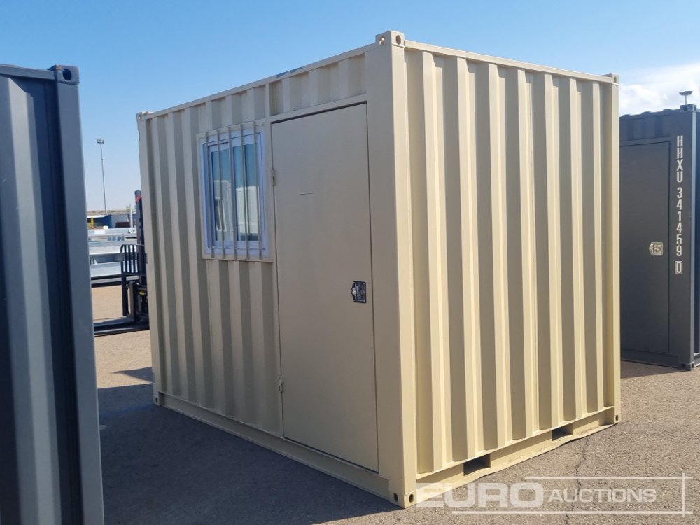 2025 10.2' Office Container, 7' 4" Wide, 8' 3" High, Single Walk Door, Lock Box, Window, Fork Pockets - Shipping container: picture 3 2025 10.2' Office Container, 7' 4" Wide, 8' 3" High, Single Walk Door, Lock Box, Window, Fork Pockets - Shipping container: picture 3