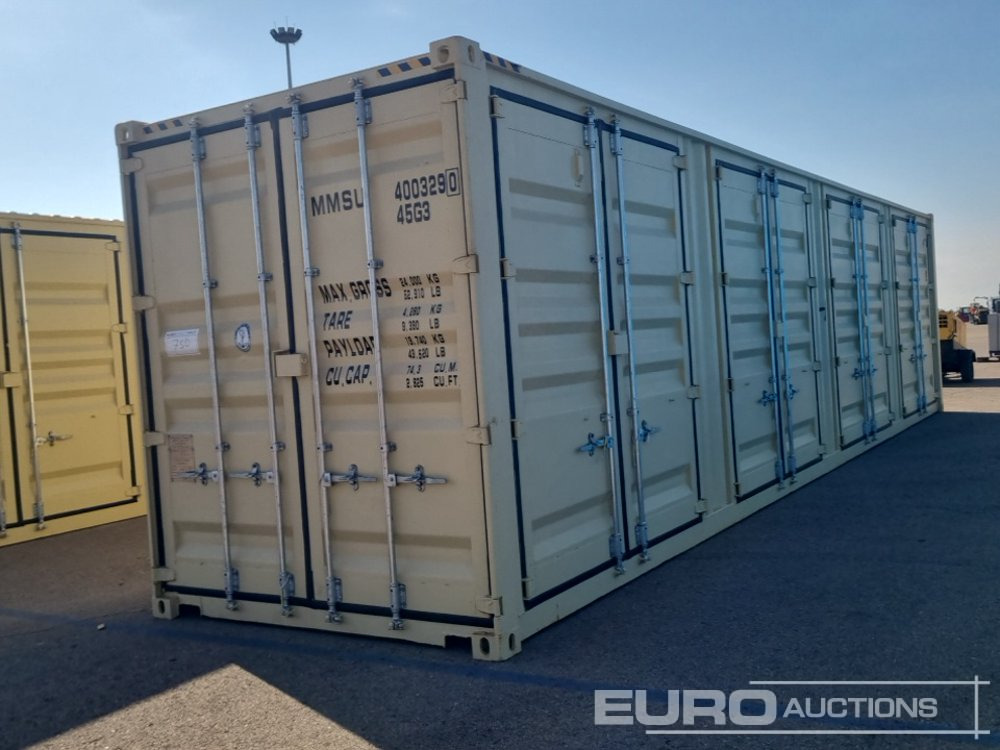 2025 40' HC Container, 8' Wide, 9' 6" High, Lock Box, Fork Pockets, Four Doors On The Side - Shipping container: picture 2 2025 40' HC Container, 8' Wide, 9' 6" High, Lock Box, Fork Pockets, Four Doors On The Side - Shipping container: picture 2