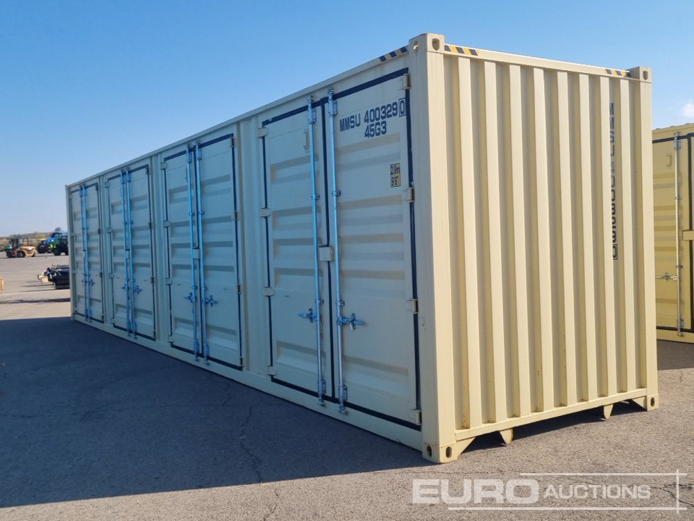 2025 40' HC Container, 8' Wide, 9' 6" High, Lock Box, Fork Pockets, Four Doors On The Side - Shipping container: picture 3 2025 40' HC Container, 8' Wide, 9' 6" High, Lock Box, Fork Pockets, Four Doors On The Side - Shipping container: picture 3