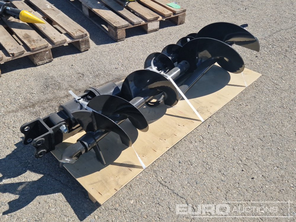Unused 2025 Captok Auger, Qty (3 of) Auger 8", With 12"/16" Auger Rod to suit 1-2 Ton Excavator - Auger: picture 2 Unused 2025 Captok Auger, Qty (3 of) Auger 8", With 12"/16" Auger Rod to suit 1-2 Ton Excavator - Auger: picture 2