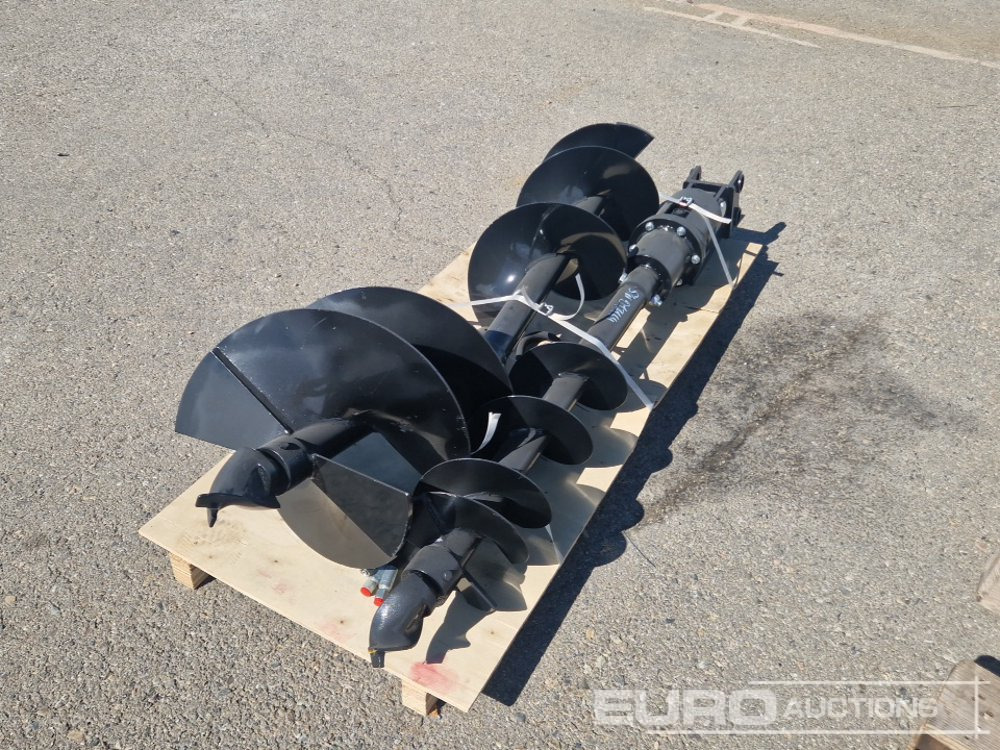 Unused 2025 Captok Auger, Qty (3 of) Auger 8", With 12"/16" Auger Rod to suit 1-2 Ton Excavator - Auger: picture 4 Unused 2025 Captok Auger, Qty (3 of) Auger 8", With 12"/16" Auger Rod to suit 1-2 Ton Excavator - Auger: picture 4