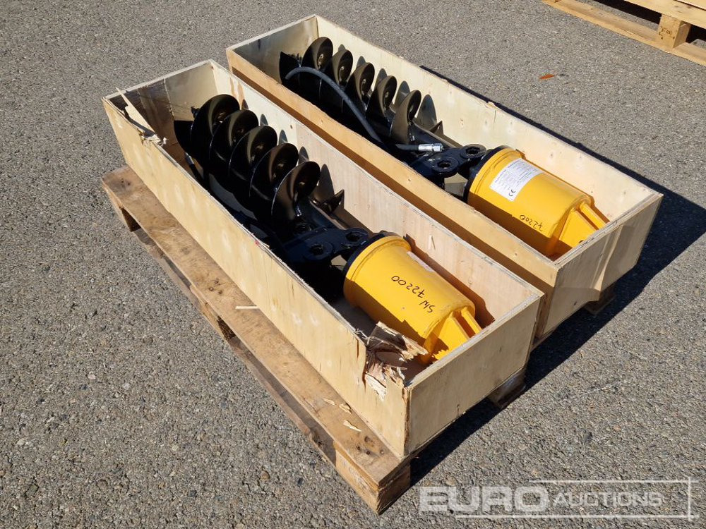 Unused KV200 Auger to suit Mini Excavator (2 of) / Ahoyador (2 of) - Auger for Mini excavator: picture 3 Unused KV200 Auger to suit Mini Excavator (2 of) / Ahoyador (2 of) - Auger for Mini excavator: picture 3