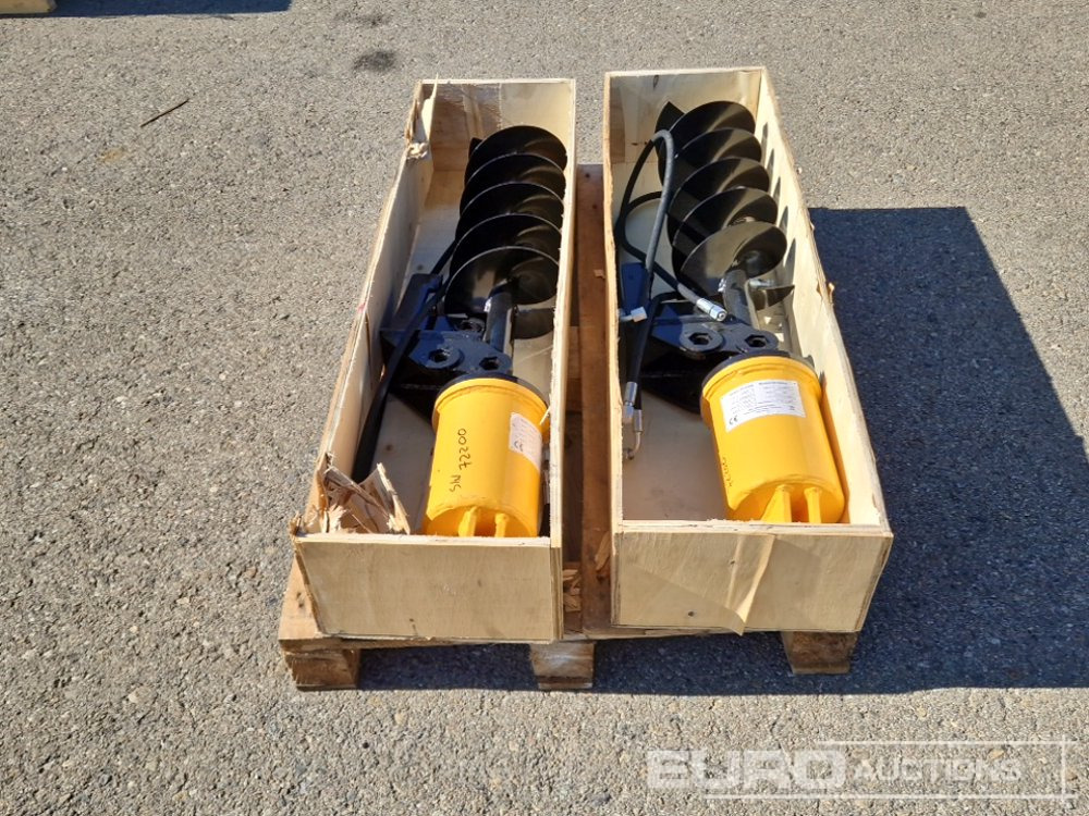 Unused KV200 Auger to suit Mini Excavator (2 of) / Ahoyador (2 of) - Auger for Mini excavator: picture 4 Unused KV200 Auger to suit Mini Excavator (2 of) / Ahoyador (2 of) - Auger for Mini excavator: picture 4