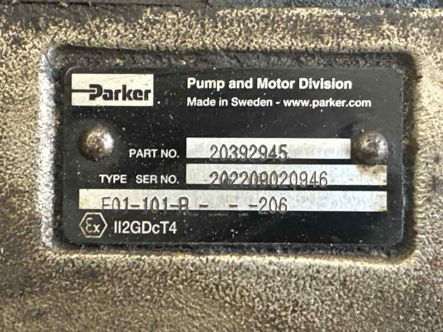 PARKER HYDRAULIC PUMP E01-101-R 20392945 - Hydraulics for Truck: picture 3 PARKER HYDRAULIC PUMP E01-101-R 20392945 - Hydraulics for Truck: picture 3