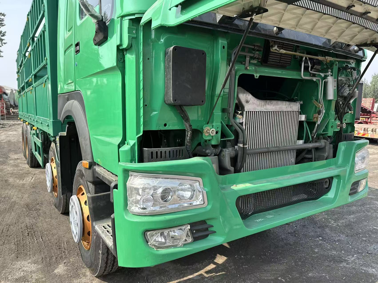 Leasing of SINOTRUK HOWO 420hp 8x4 fence truck SINOTRUK HOWO 420hp 8x4 fence truck: picture 8