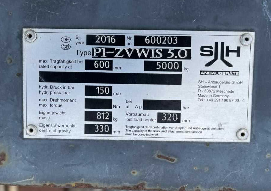 SH Anbaugeräte P1-ZVWIS 5.0 - Attachment: picture 5 SH Anbaugeräte P1-ZVWIS 5.0 - Attachment: picture 5