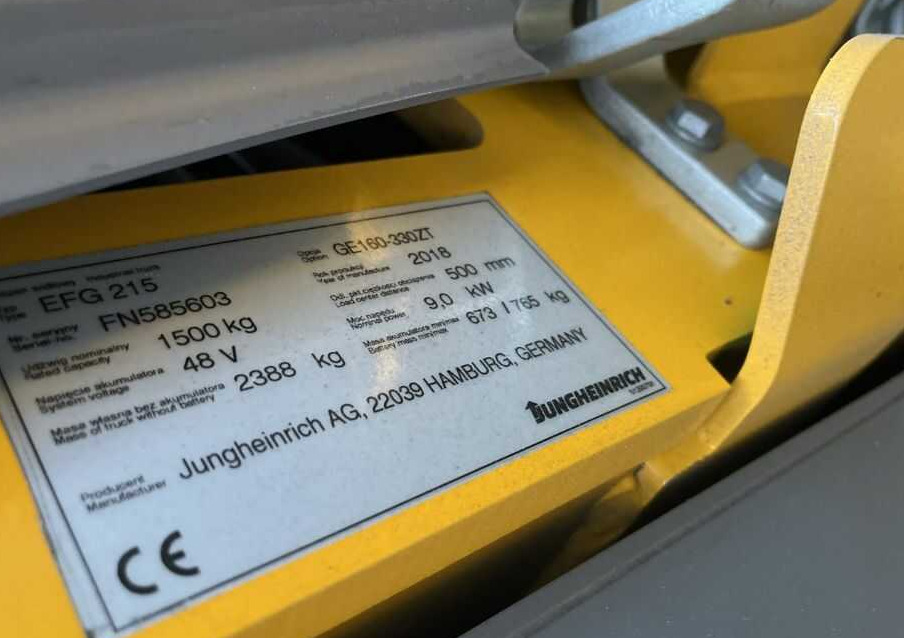 Jungheinrich EFG215 - Electric forklift: picture 4 Jungheinrich EFG215 - Electric forklift: picture 4