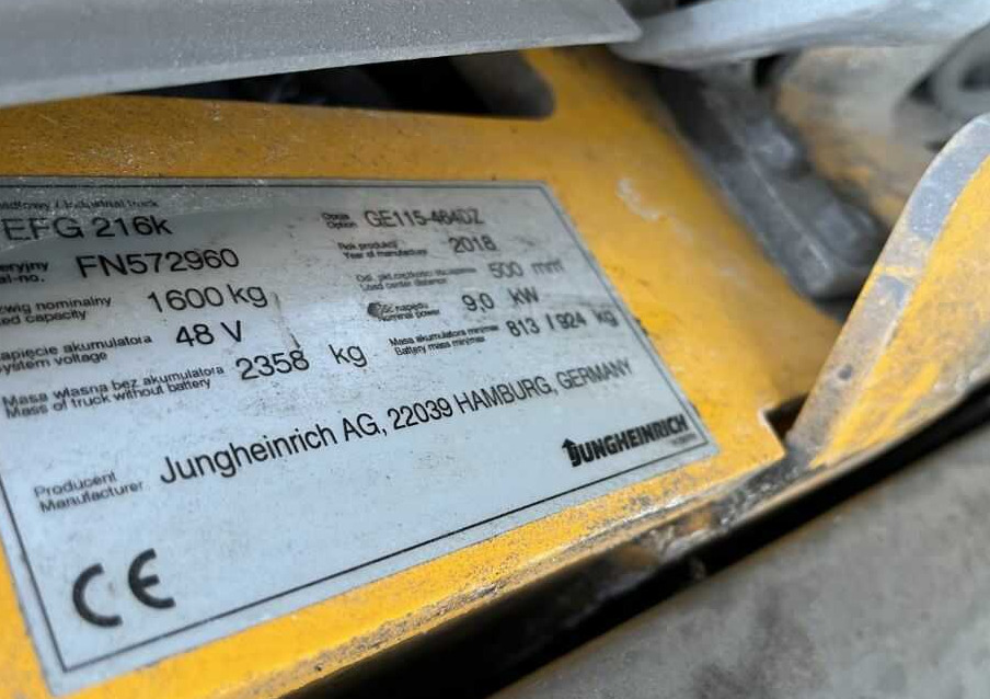 Jungheinrich EFG216k - Electric forklift: picture 4 Jungheinrich EFG216k - Electric forklift: picture 4