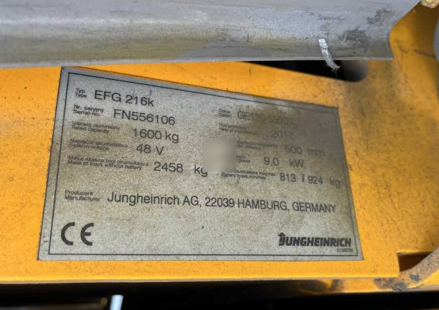 Jungheinrich EFG216k - Electric forklift: picture 4 Jungheinrich EFG216k - Electric forklift: picture 4