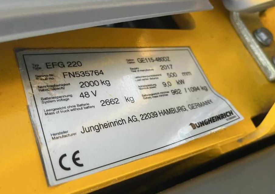 Jungheinrich EFG220 - Electric forklift: picture 4 Jungheinrich EFG220 - Electric forklift: picture 4