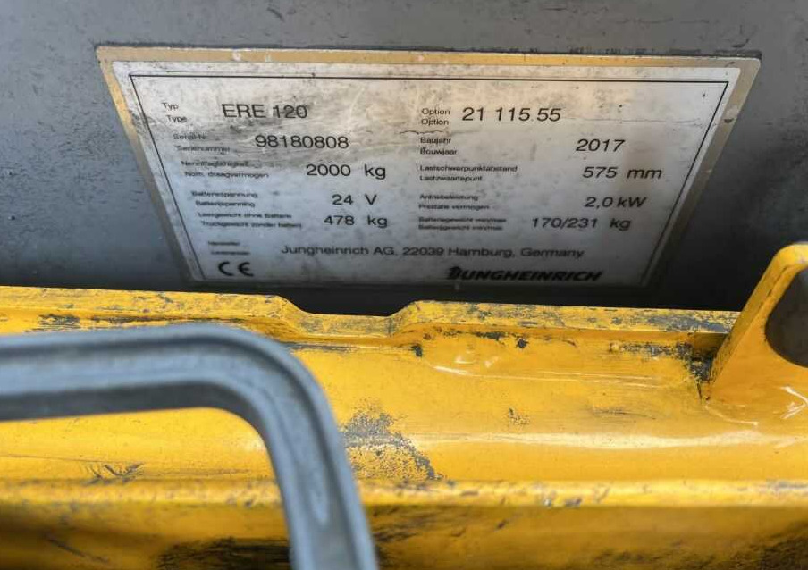 Jungheinrich ERE120 - Stacker: picture 4 Jungheinrich ERE120 - Stacker: picture 4