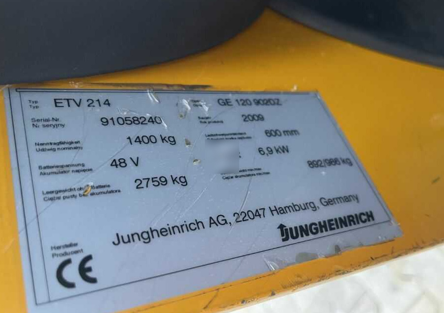 Jungheinrich ETV214 - Reach truck: picture 4 Jungheinrich ETV214 - Reach truck: picture 4
