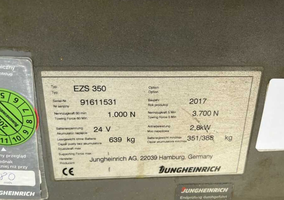 Jungheinrich EZS350 - Tow tractor: picture 4 Jungheinrich EZS350 - Tow tractor: picture 4