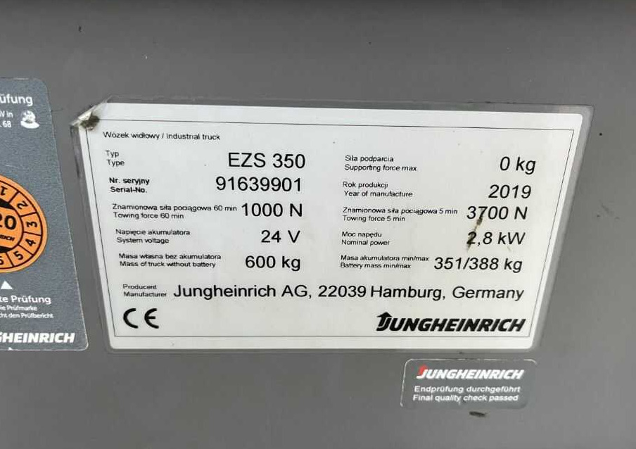 Jungheinrich EZS350 - Tow tractor: picture 4 Jungheinrich EZS350 - Tow tractor: picture 4