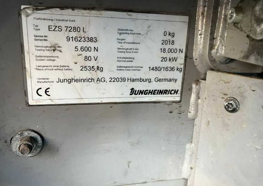 Jungheinrich EZS7280L - Tow tractor: picture 4 Jungheinrich EZS7280L - Tow tractor: picture 4