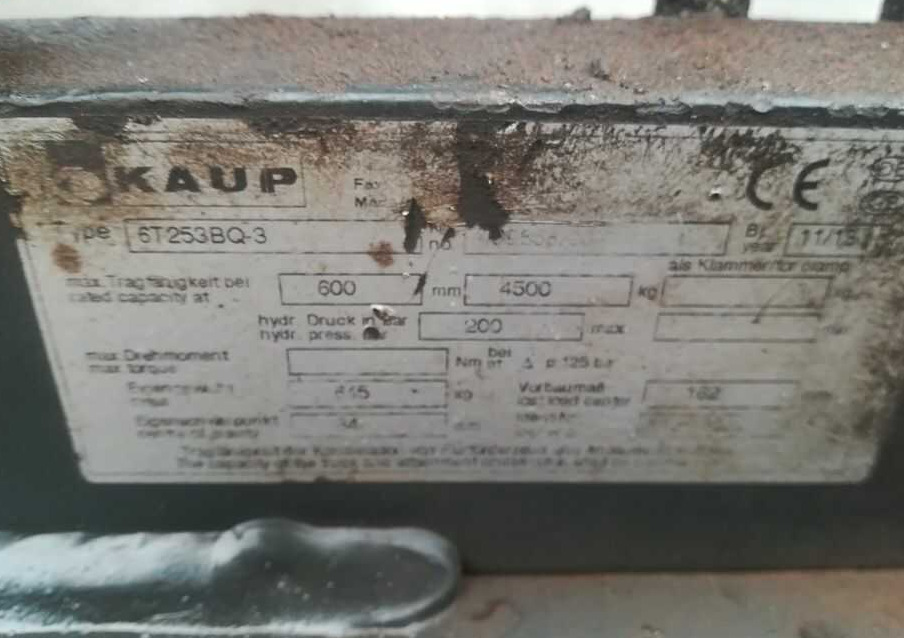 Kaup 6T253BQ-3 - Forks for Material handling equipment: picture 5 Kaup 6T253BQ-3 - Forks for Material handling equipment: picture 5