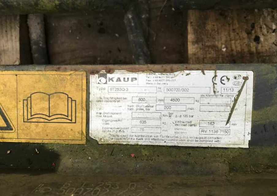 Kaup 6T253Q-3 - Forks for Material handling equipment: picture 1 Kaup 6T253Q-3 - Forks for Material handling equipment: picture 1