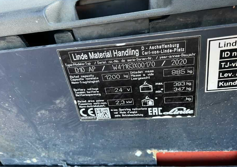 Linde D10AP - Stacker: picture 4 Linde D10AP - Stacker: picture 4