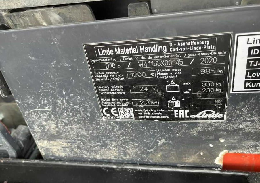 Linde D10AP - Stacker: picture 4 Linde D10AP - Stacker: picture 4