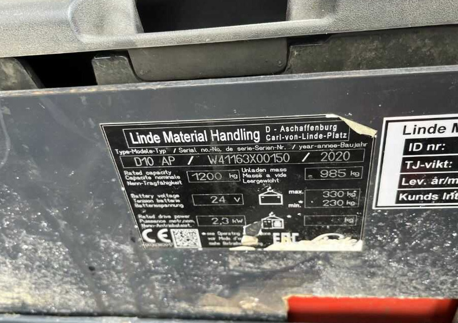 Linde D10AP - Stacker: picture 4 Linde D10AP - Stacker: picture 4