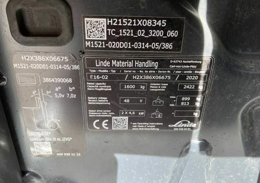 Linde E16-02 - Electric forklift: picture 4 Linde E16-02 - Electric forklift: picture 4