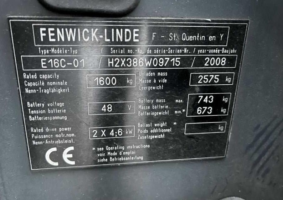 Linde E16C-01 - Electric forklift: picture 3 Linde E16C-01 - Electric forklift: picture 3