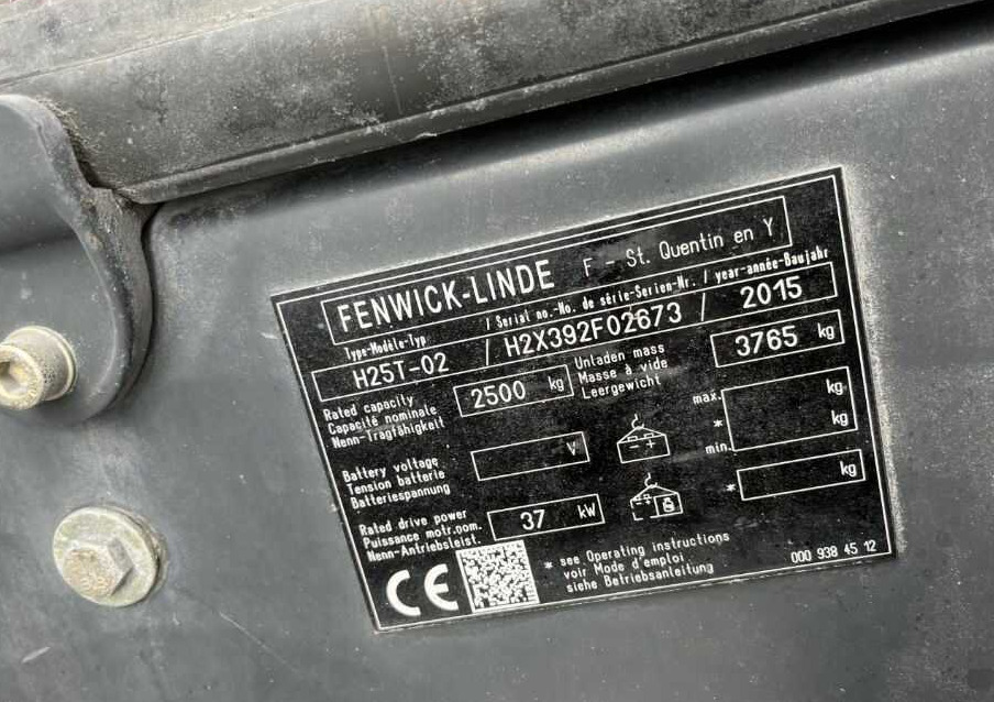 Linde H25T-02 - LPG forklift: picture 4 Linde H25T-02 - LPG forklift: picture 4