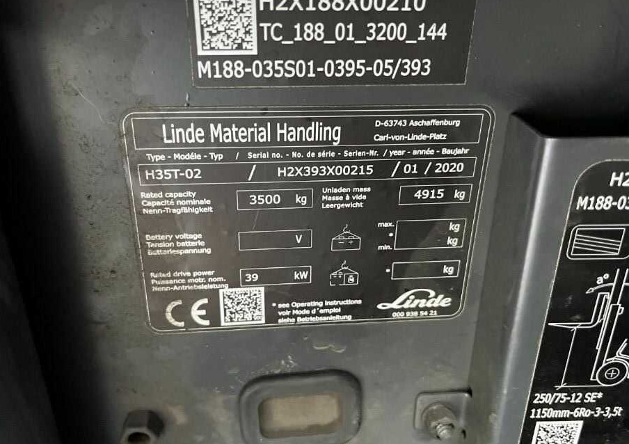 Linde H35T-02 - LPG forklift: picture 4 Linde H35T-02 - LPG forklift: picture 4