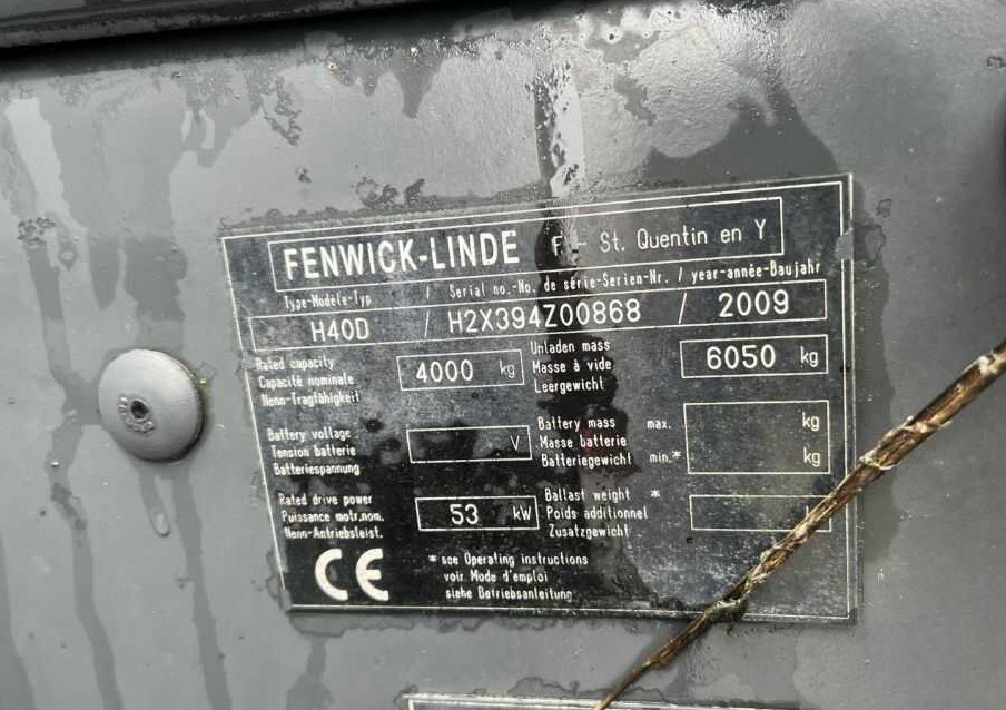 Linde H40D-01 - Diesel forklift: picture 4 Linde H40D-01 - Diesel forklift: picture 4