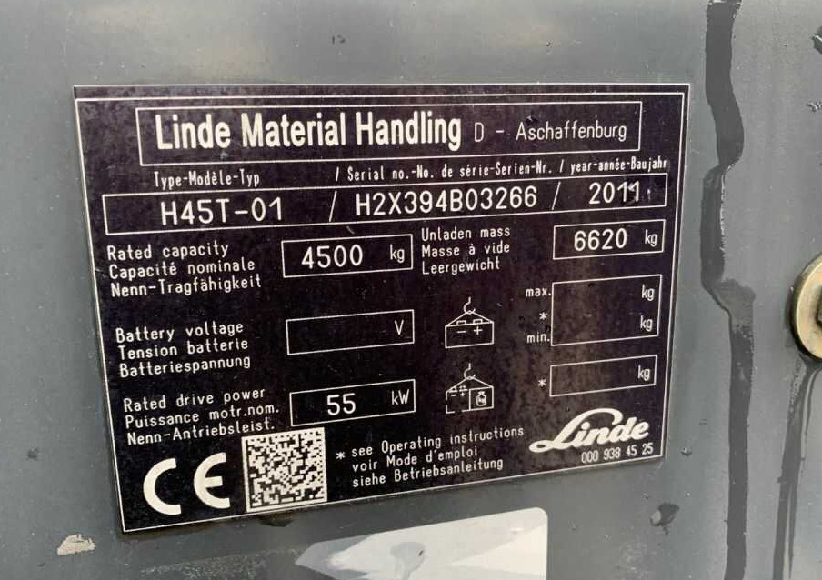 Linde H45T-01 - LPG forklift: picture 2 Linde H45T-01 - LPG forklift: picture 2