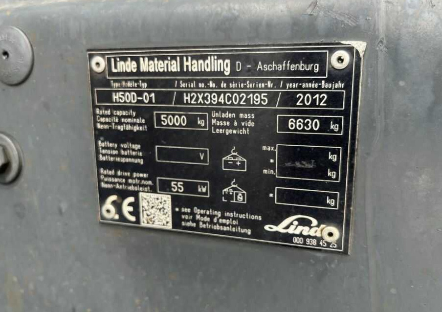 Linde H50D-01 - Diesel forklift: picture 4 Linde H50D-01 - Diesel forklift: picture 4