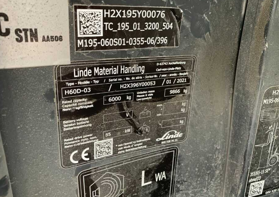 Linde H60D-03 - Diesel forklift: picture 4 Linde H60D-03 - Diesel forklift: picture 4