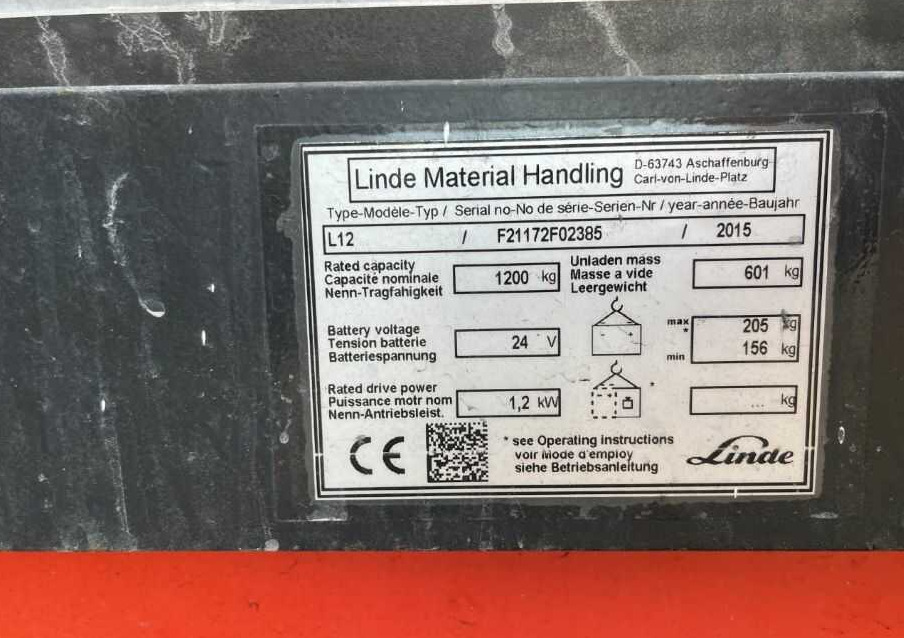 Linde L12 - Stacker: picture 1 Linde L12 - Stacker: picture 1